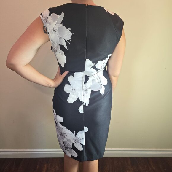 Calvin Klein Floral Sheath Dress β Size 10 - Picture 6 of 7